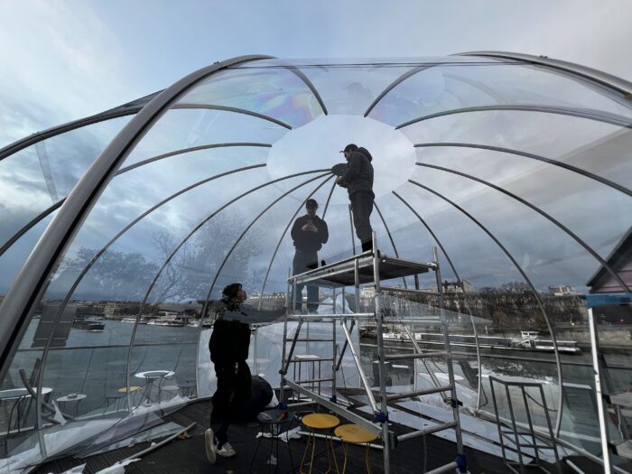 Bulle terrasse géante